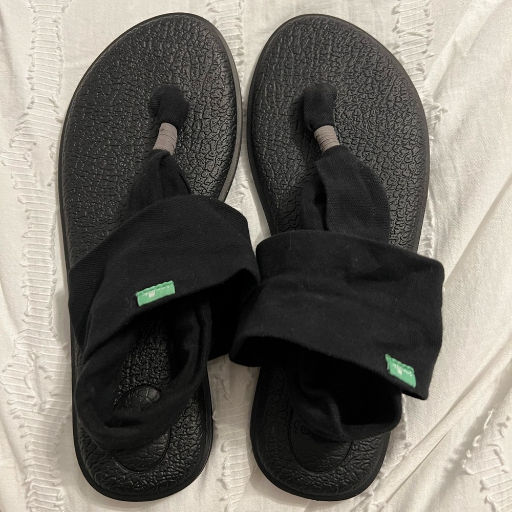 Sanuk Yoga Sling Sandals, Size 9